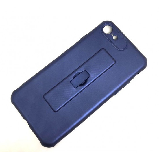 Capa Silicone Gel Com Anel De Dedo Motomo Apple Iphone 7/8 Azul